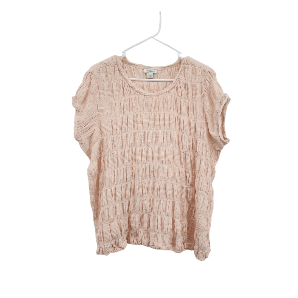 Sundance Women's Cotton Stretch Smocked Top - PL
